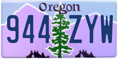 OR license plate 944ZYW