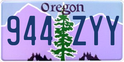 OR license plate 944ZYY