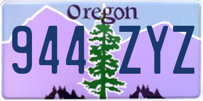 OR license plate 944ZYZ