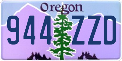 OR license plate 944ZZD