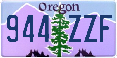 OR license plate 944ZZF