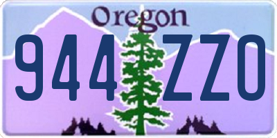 OR license plate 944ZZO
