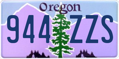 OR license plate 944ZZS