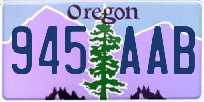 OR license plate 945AAB