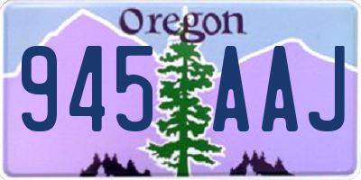 OR license plate 945AAJ