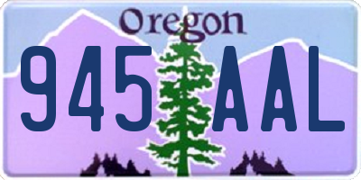 OR license plate 945AAL