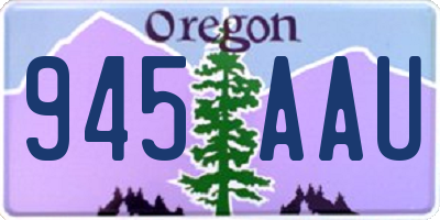 OR license plate 945AAU