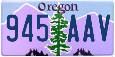 OR license plate 945AAV