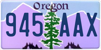 OR license plate 945AAX