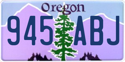 OR license plate 945ABJ