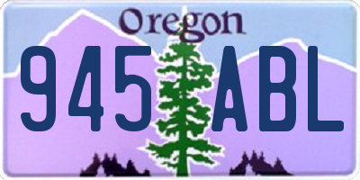 OR license plate 945ABL
