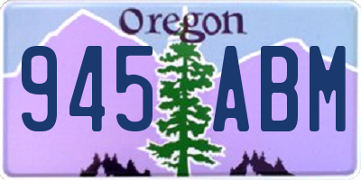 OR license plate 945ABM