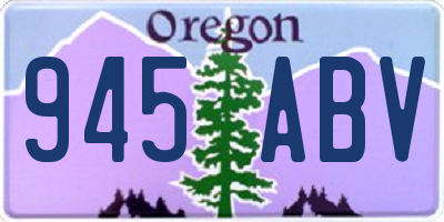 OR license plate 945ABV