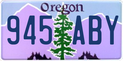 OR license plate 945ABY