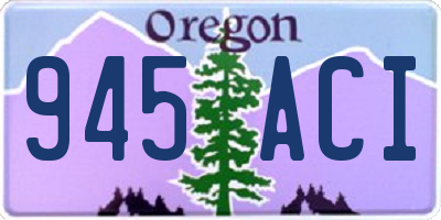 OR license plate 945ACI