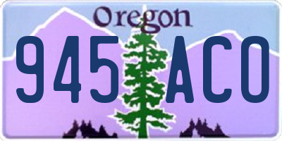 OR license plate 945ACO