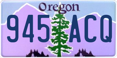 OR license plate 945ACQ