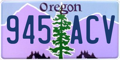 OR license plate 945ACV