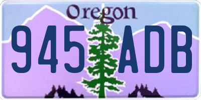 OR license plate 945ADB