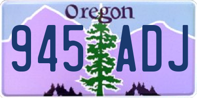 OR license plate 945ADJ
