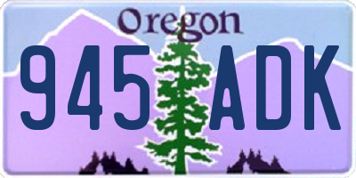 OR license plate 945ADK