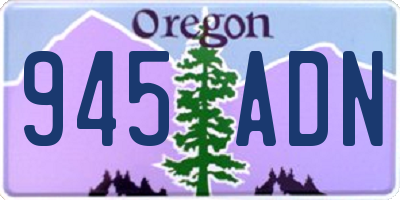 OR license plate 945ADN