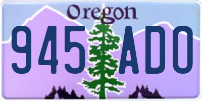 OR license plate 945ADO