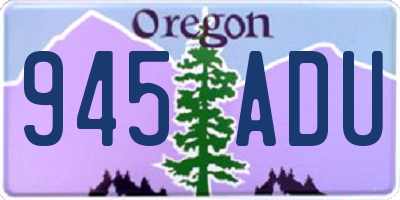 OR license plate 945ADU