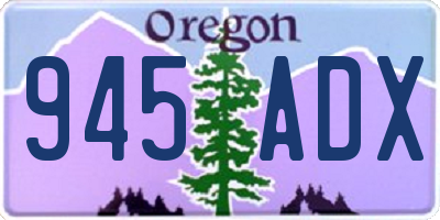 OR license plate 945ADX