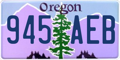 OR license plate 945AEB