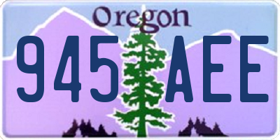 OR license plate 945AEE