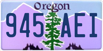 OR license plate 945AEI
