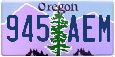 OR license plate 945AEM