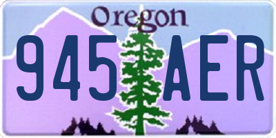 OR license plate 945AER