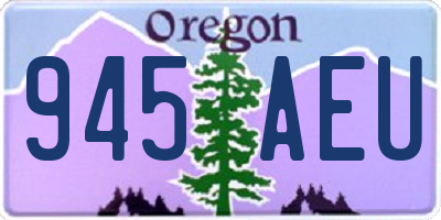 OR license plate 945AEU