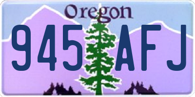 OR license plate 945AFJ