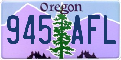 OR license plate 945AFL