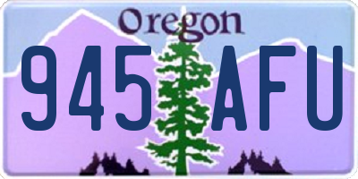 OR license plate 945AFU