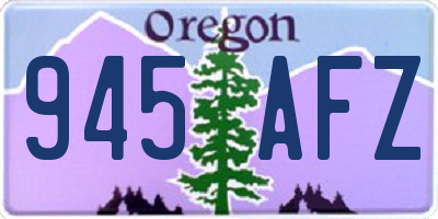 OR license plate 945AFZ