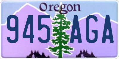 OR license plate 945AGA