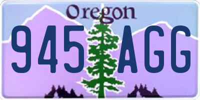 OR license plate 945AGG