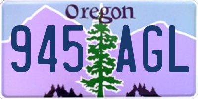 OR license plate 945AGL