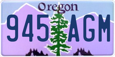 OR license plate 945AGM