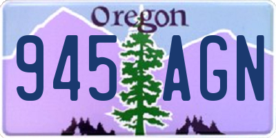OR license plate 945AGN