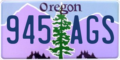 OR license plate 945AGS