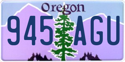 OR license plate 945AGU
