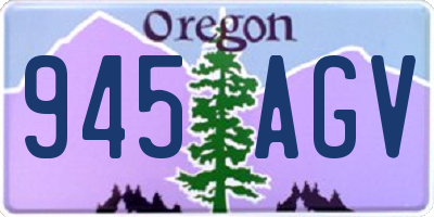 OR license plate 945AGV