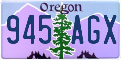 OR license plate 945AGX
