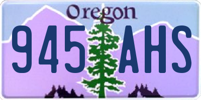 OR license plate 945AHS