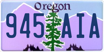 OR license plate 945AIA